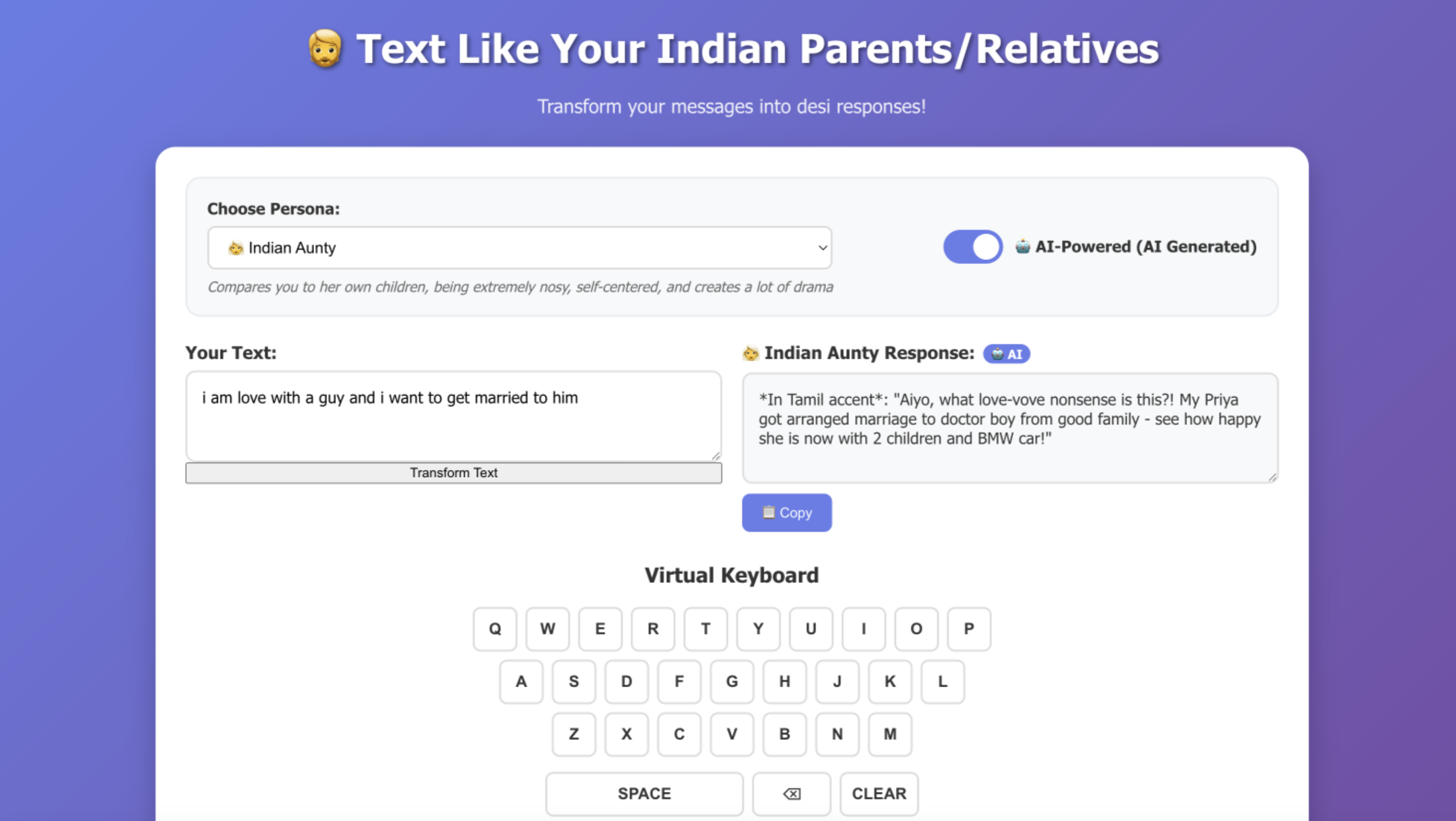 text like desi parents