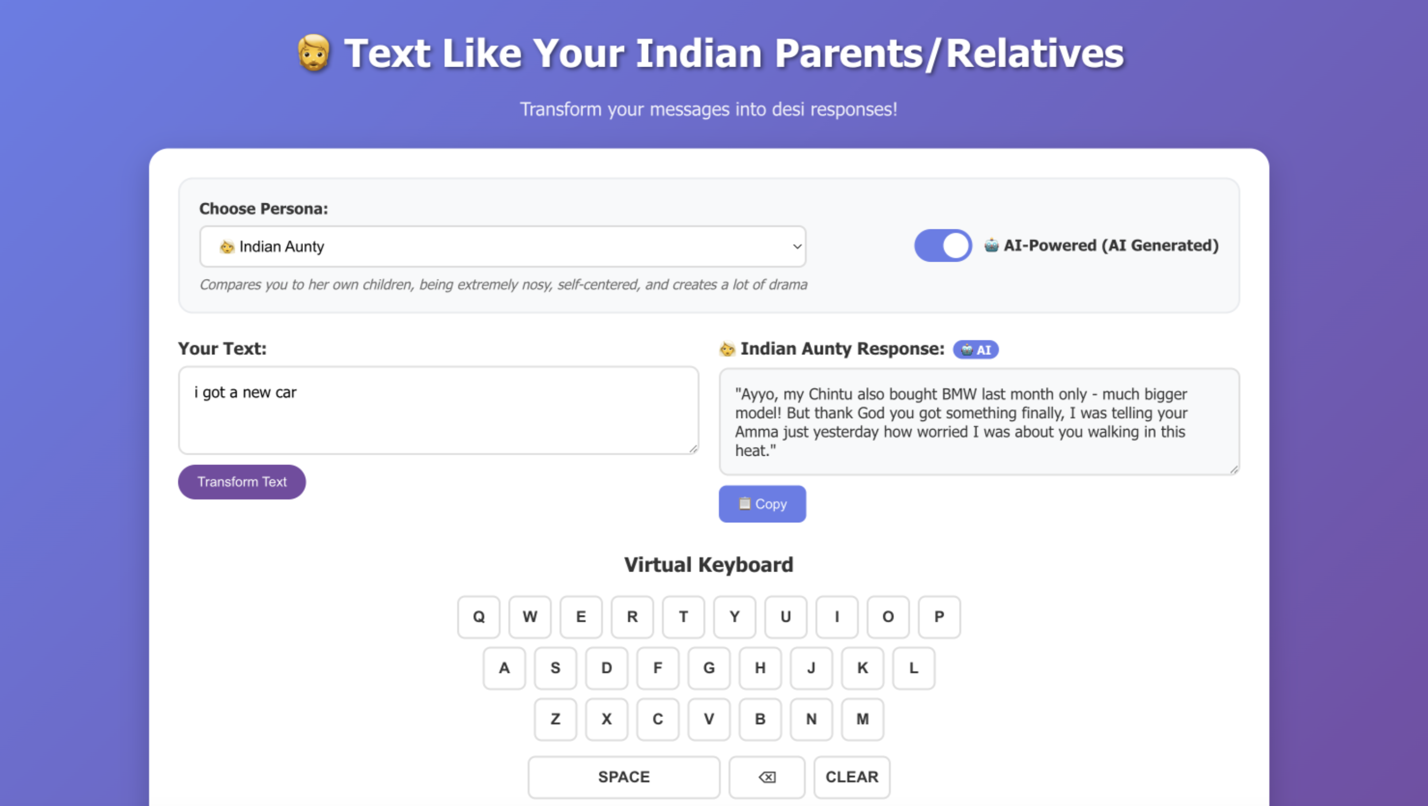 text like desi parents